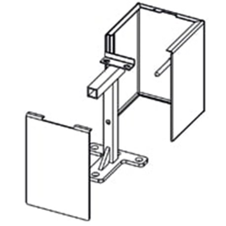 Cache pieds-support design 9033300000 Hauteur 200 mm pour radiateurs Integra plinthe, Parada plinthe, Ramo plinthe type 33