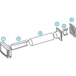 Tube L 500 Mm Accessoire Pour Entrée D'Air Aldes Réf 11014128