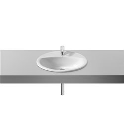 Aloa vasque à encastrer ovale, A327865000 560x475x190 Blanc