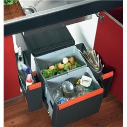 Cube 30, 015689 Poubelle 20 + 10 Litres