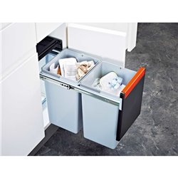 Cube 30, 015672 Poubelle 15 + 15 Litres