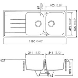 Viola EV 2521, EV2521 231 granit béton taupe