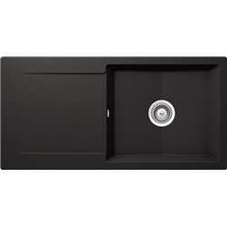 Epure, EV 28011 139 1 grand bac, 1 égouttoir Nero