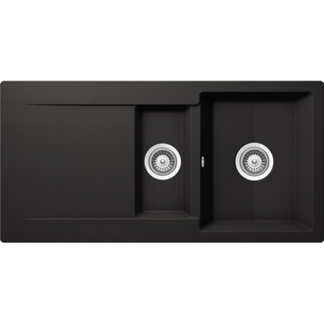 Epure, EV 2811 139 1 bac, 1 vide-sauce, 1 égouttoir Nero
