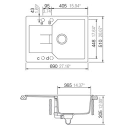 Manhattan EV 3100PC, EV3100PC 139 granit nero