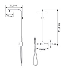 Aquachrome, CD300 chromé thermostatique