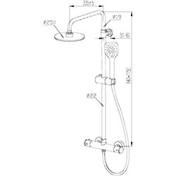 New Anco 860157 thermostatique mural chromé