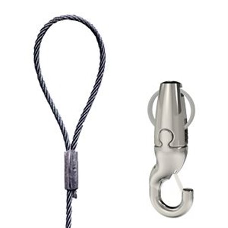 Gripple embout boucle avec crochet sans chevilles OME, 1706542 Kit Gripples + crochets