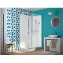 Eden rectangulaire, CA838 Portes coulissantes receveur 9 cm 120x90 cm