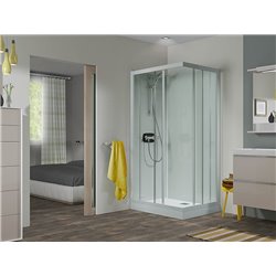 Kineprime glass 100 angle, CA703TTN Porte Coulissante receveur 9 cm Thermostatique 100x80 cm