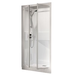 Kineprime C niche, CA5930MTN 2 portes pivotantes receveur 9 cm mécanique 90x90 cm
