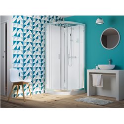 Eden R80 et R90, CA8230 Portes pivotantes receveur 18 cm 80x80 cm