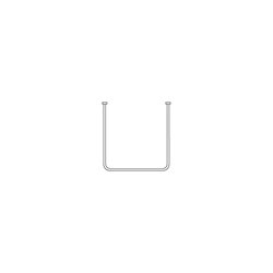 Barre rideau de douche AKW en U 750x1390x750mm