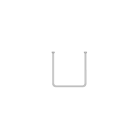 Barre rideau de douche AKW en U 900x820x900mm