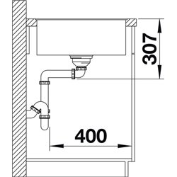 Axia III 5 S-F Silgranit PuraDur 523230, Café Planche frêne