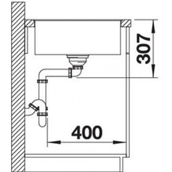 Axia III XL 6 S-F Silgranit PuraDur 523531, Café Planche verre blanc