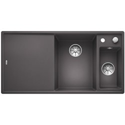 Axia III 6 S-F Silgranit PuraDur 523490, Gris Rocher Planche verre