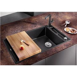 Axia III XL 6 S-F Silgranit PuraDur 523521, Gris Rocher Planche frêne