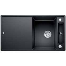 Axia III 5 S Silgranit PuraDur 523215, Anthracite Planche verre blanc
