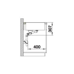 Axia III 6 S-F Silgranit PuraDur 523489, Anthracite Planche verre