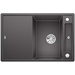 Axia III 45S Silgranit PuraDur 523174, Gris Rocher Planche frêne