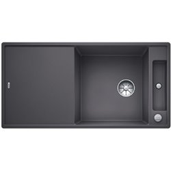 Axia III XL 6 S-F Silgranit PuraDur 523527, Gris Rocher Planche verre blanc