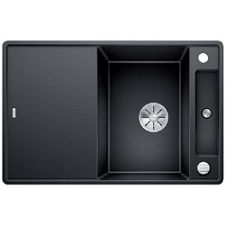 Axia III 45 S-F Silgranit PuraDur 523199, Anthracite Planche verre blanc