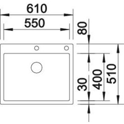 Claron 550-IF/A Steelart 521639, Inox A encastrer