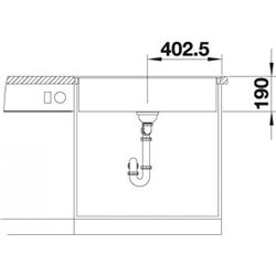 Dalago 8-F 516639, Anthracite Encastrement à fleur