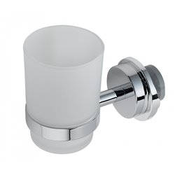 Accessoire sèche-serviettes porte gobelet chromé 498020