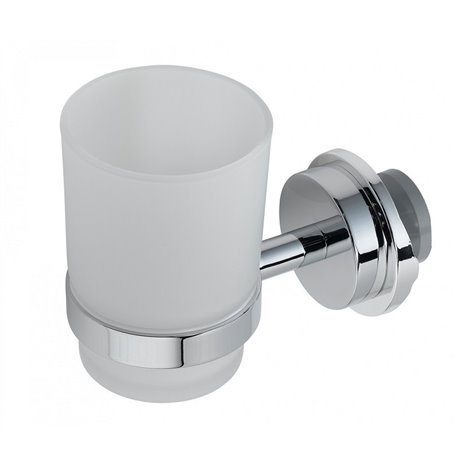 Accessoire sèche-serviettes porte gobelet chromé 498020