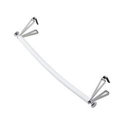 Accessoire sèche-serviettes barre galbée blanche 485 mm 498006