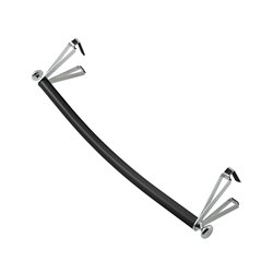 Accessoire sèche-serviettes barre galbée carbone 485 mm 498009