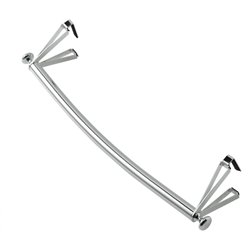 Accessoire sèche-serviettes barre galbée chromée 485 mm 498007