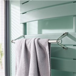 Accessoire sèche-serviettes barre galbée chromée 485 mm 498007