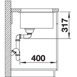 Etagon 500-U 522227, Anthracite Silgranit