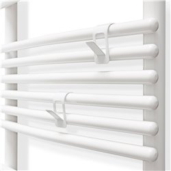 Accessoire sèche-serviettes patère crochet blanc 498000