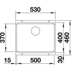 Etagon 500-U 522231, Blanc Silgranit