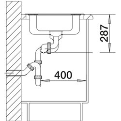 Lantos 6-IF 516676, Inox brossé Vidage automatique