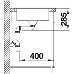 Lantos XL 6 S-IF 519709, Inox brossé Vidage automatique