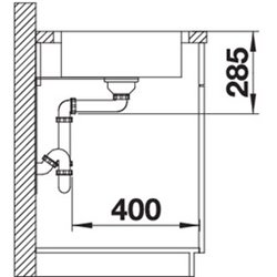 Lantos XL 6 S-IF Compact 523140, Inox brossé Vidage automatique