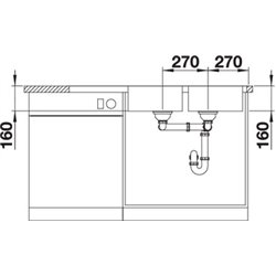 Lantos 8 S-IF Compact 519713, Inox brossé Vidage automatique