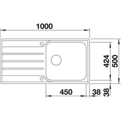 Lemis XL 6 S-IF 523035, Inox brossé Vidage automatique