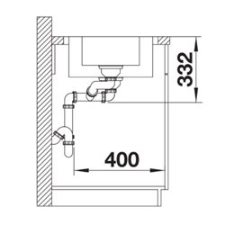 Lemis 6 S-IF 523032, Inox brossé Vidage manuel