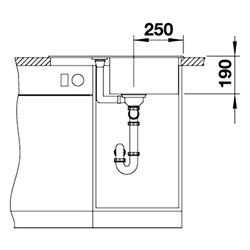 Metra 45 S Compact  519576, Blanc Silgranit