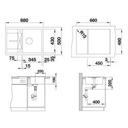 Metra 45 S Compact  519561, Anthracite Silgranit