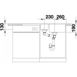 Metra 6 S-F  519115, Blanc Silgranit