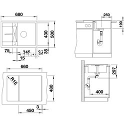 Metra 45 S Compact  519572, Anthracite Silgranit