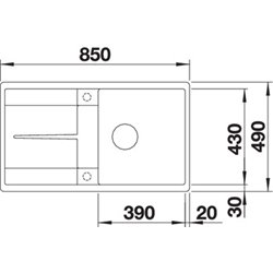 Metra 5 S-F 519099, Blanc Silgranit