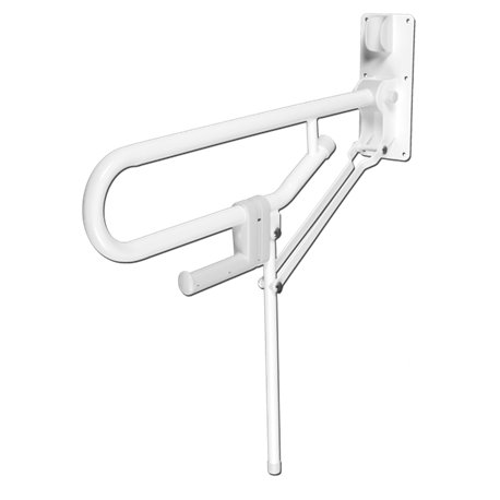 Barre d'appui 01820WH pied fixe blanc
